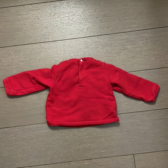 Jacadi Red Bow Sweatshirt Size 12 Months - Picture 3 of 3